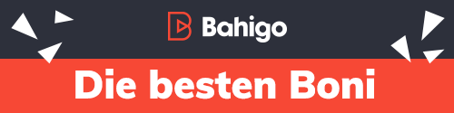 Bahigo Logo mit Hinweis auf die besten Boni